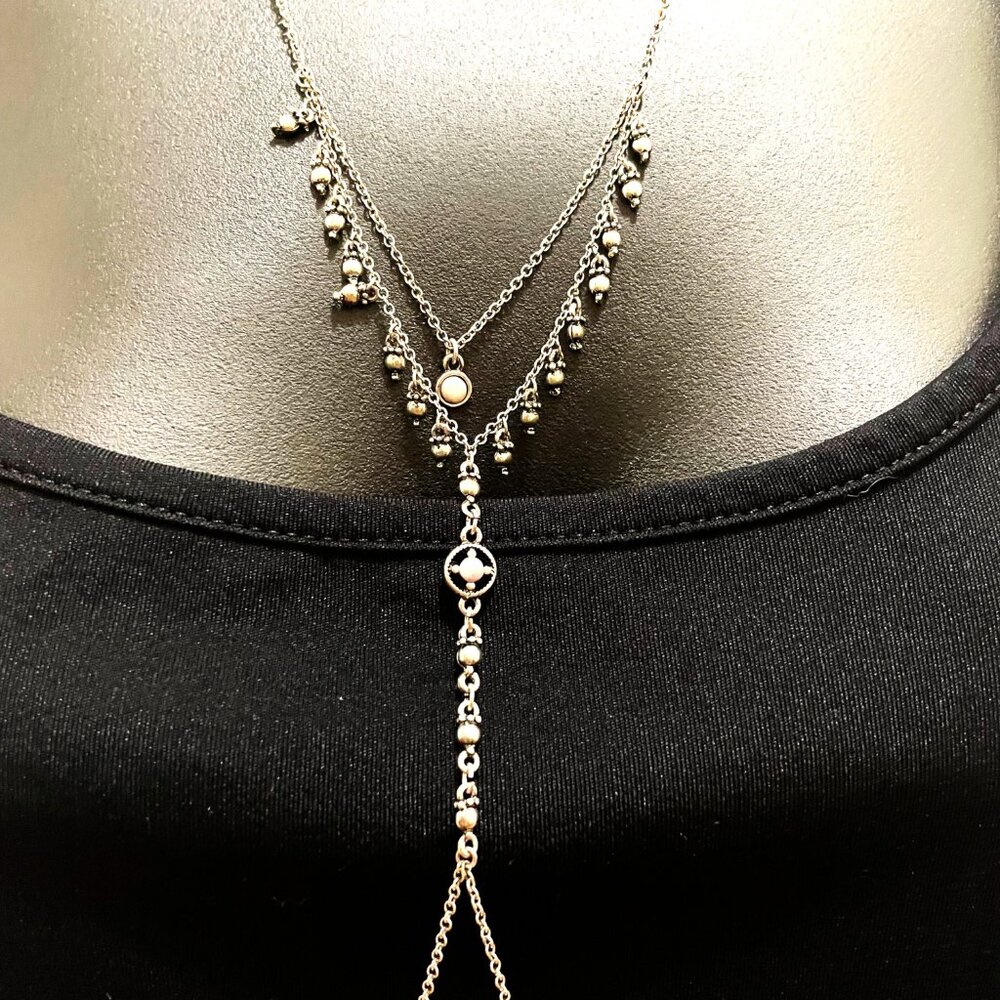 Glamorous Rhinestone Body Chain Necklace - Picture 2 of 4